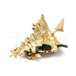 Broches en alliage de strass pour sapin de Noël&nbsp;JEWB-I034-33G