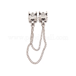 Épinglette de col écharpe dragon pour hommes&nbsp;JEWB-WH0022-20B