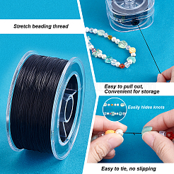 Filo di cristallo elastico piatto&nbsp;EW-WH0016-02B-02
