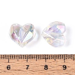 Placage uv perles acryliques transparentes&nbsp;MACR-L007-05A-01