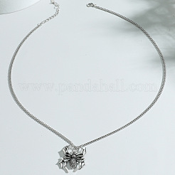 Colliers avec pendentif en alliage de style gothique araignée d'Halloween pour hommes&nbsp;FS-WG396AF-02