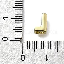 Messing Micro Pave Zirkonia Buchstaben mehrreihige Glieder&nbsp;KK-D295-32G-12