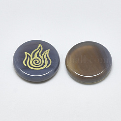 Natürlichen grauen Achat Cabochon&nbsp;G-T122-37H