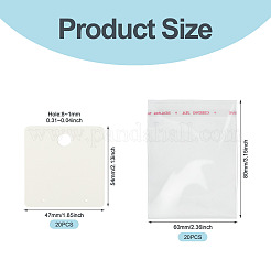 Schede display per orecchini di carta da 20 pz&nbsp;CDIS-TADJ0002-01C