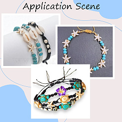 Synthetischer Howlith & Magnesit & Türkis & Glasperlen & Kauri-Muschel & Polymer Clay-Zubehör-Kits&nbsp;DIY-SC0030-78
