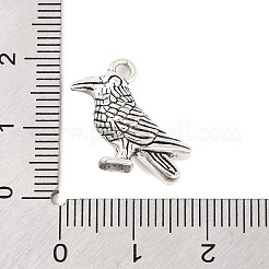 Pendentifs d'oiseaux en alliage de style tibétain&nbsp;TIBEP-1425-AS-LF