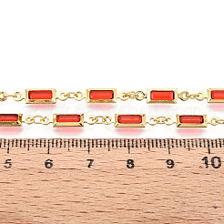 Cadenas de eslabones rectangulares de latón&nbsp;CHC-N023-03B-G