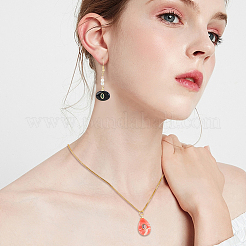 4 pendentif en pierre précieuse mixte (naturelle et synthétique)&nbsp;KK-HS0002-16B