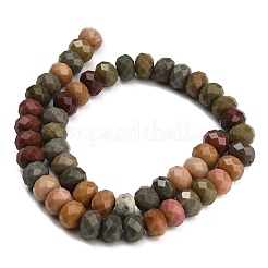 Hilos de cuentas facetadas de jade blanco natural teñido&nbsp;GG-CBAE966-01B-G
