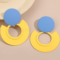 Runde Ohrstecker aus lackierter Legierung für Damen&nbsp;WG0412D-02