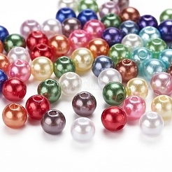 1200pcs 15 Farben nachgemachte Perlenacrylperlen&nbsp;OACR-YW0001-12