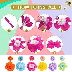 Papierblumenkugel-Anhängerdekorationen&nbsp;DIY-AR0005-36