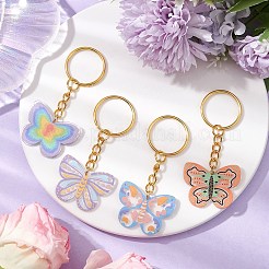 4 porte-clés en fer de 4 styles&nbsp;KEYC-JKC00945