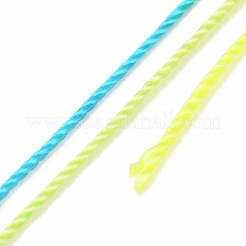 5 rouleaux de cordons en polyester teints par segments à 12 épaisseurs&nbsp;WCOR-P001-01B-015