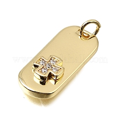 Messing micro pave klare zirkonia anhänger&nbsp;CU-CBAEEA8-29G