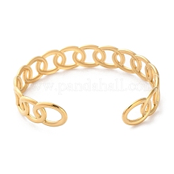 Bracelets manchettes en acier inoxydable 304 pour femmes&nbsp;LS-BJEW-K263-05G-02