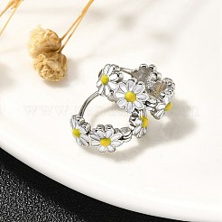 Pendientes de aro de acero inoxidable 304 para mujer&nbsp;EJEW-C096-46P