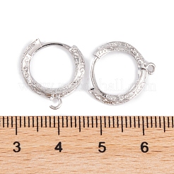 Risultati dell'orecchino a cerchio in ottone placcato a cremagliera&nbsp;KK-S374-03P