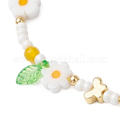 Bracciali di perline intrecciate con perline di vetro millefiori fatti a mano&nbsp;BJEW-MZ00165-03