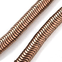 Fili di perline di ematite sintetica non magnetica elettrolitica&nbsp;G-B132-A01-01