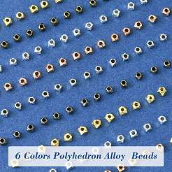 100 perline in lega di poliedro a 5 colori&nbsp;FIND-YW0004-45