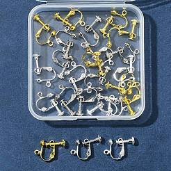 24 vite in ottone a 3 colori sui risultati dell'orecchino a clip&nbsp;KK-FS0001-44