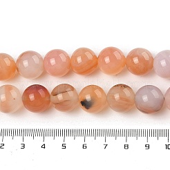 Fili di perline agata rosso naturale&nbsp;G-A248-A06-06