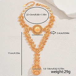 Elegante orientalische Gliederringarmbänder aus Messing und Legierung für Damen&nbsp;IJ1091