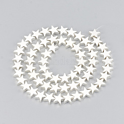 Electroplate non magnetici ematite sintetico fili di perline&nbsp;G-T061-90S