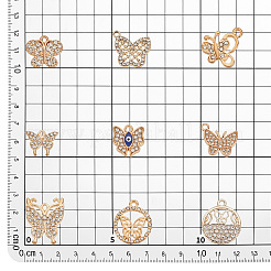 45pcs 9 Arten Legierungsanhänger&nbsp;ALRI-PH0001-30