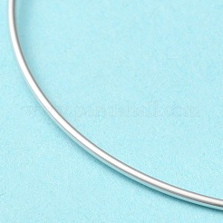 Anlaufgeschützte rhodinierte 925 Sterling Silber Armreifen&nbsp;BJEW-G681-01B-P