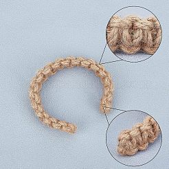 Tejer corbatas de cortina de cordón de yute&nbsp;AJEW-WH0235-19