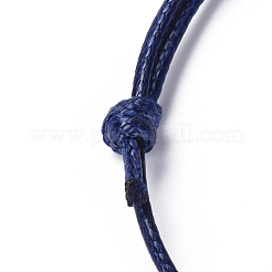 Création de bracelets en corde de polyester ciré coréen&nbsp;X-AJEW-JB00011-14