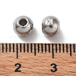 Anlaufgeschützte Perlen aus 303 Edelstahl&nbsp;STAS-Q302-06A-P