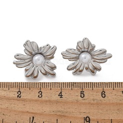 Orecchini a bottone in acciaio inossidabile 304&nbsp;EJEW-Z084-05P-03