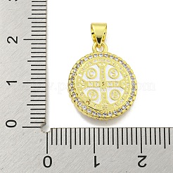 Cremagliera placcatura micro ottone spianare pendenti zirconi&nbsp;KK-B091-22G-08