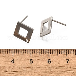 Anlaufgeschützte Ohrstecker aus Edelstahl 304&nbsp;STAS-F311-17P