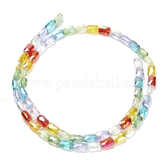 Chapelets de perles en verre électroplaqué&nbsp;EGLA-P068-01A-11