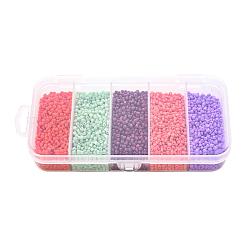 90g 5 Farben 12/0 Backfarbe Glas Saatperlen&nbsp;SEED-YW0001-14B