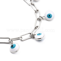 Braccialetti di fascino dello smalto della lega del malocchio&nbsp;BJEW-JB05443-03