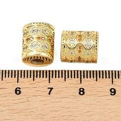 Stagioni calcistiche ottone micro pavé zirconi cubici perline europee&nbsp;KK-D109-09C-G