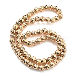 Fili di perline di ematite sintetica non magnetica elettrolitica&nbsp;G-B132-B01-01B