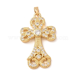 Colgante micropavé cubic zirconia de latón&nbsp;CU-CBA2F11-17G