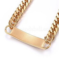 Bracciali a maglie in acciaio inossidabile 304&nbsp;BJEW-L630-02G