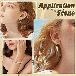 10 pendentif en laiton pavé de zircone cubique&nbsp;KK-BBC0022-58