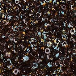 Colori trasparenti perline di vetro Picasso&nbsp;SEED-Q039-05A-C06