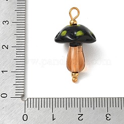 Acciaio inossidabile 304 con pendenti in vetro lavorato a mano con effetto grezza.&nbsp;LA-CBA4231-01D-G