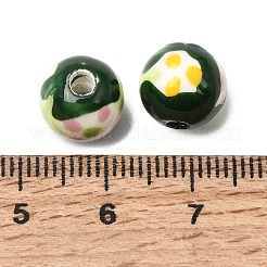 Perles en porcelaine manuelles&nbsp;PORC-A034-02F