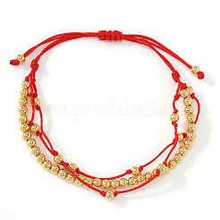 Verstellbare Armbänder mit runden Messingperlen und mehreren Sternen&nbsp;XW4169-2