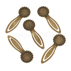 20 mm Träger Lesezeichen Fassungen für Cabochon&nbsp;X-PALLOY-S033-40AB-NR